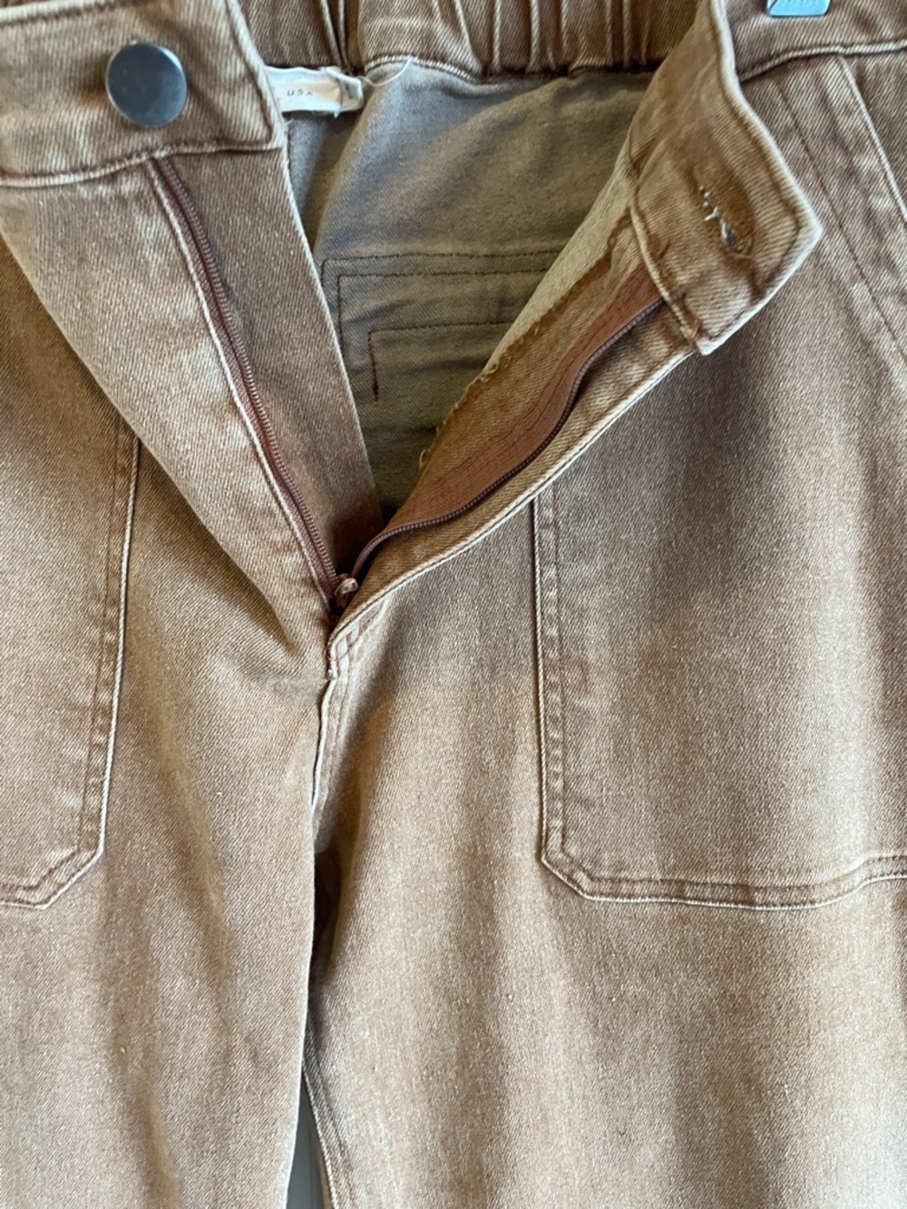 Millibon Rust-Brown High-Rise Wide Leg Pants - Picture 3 of 9